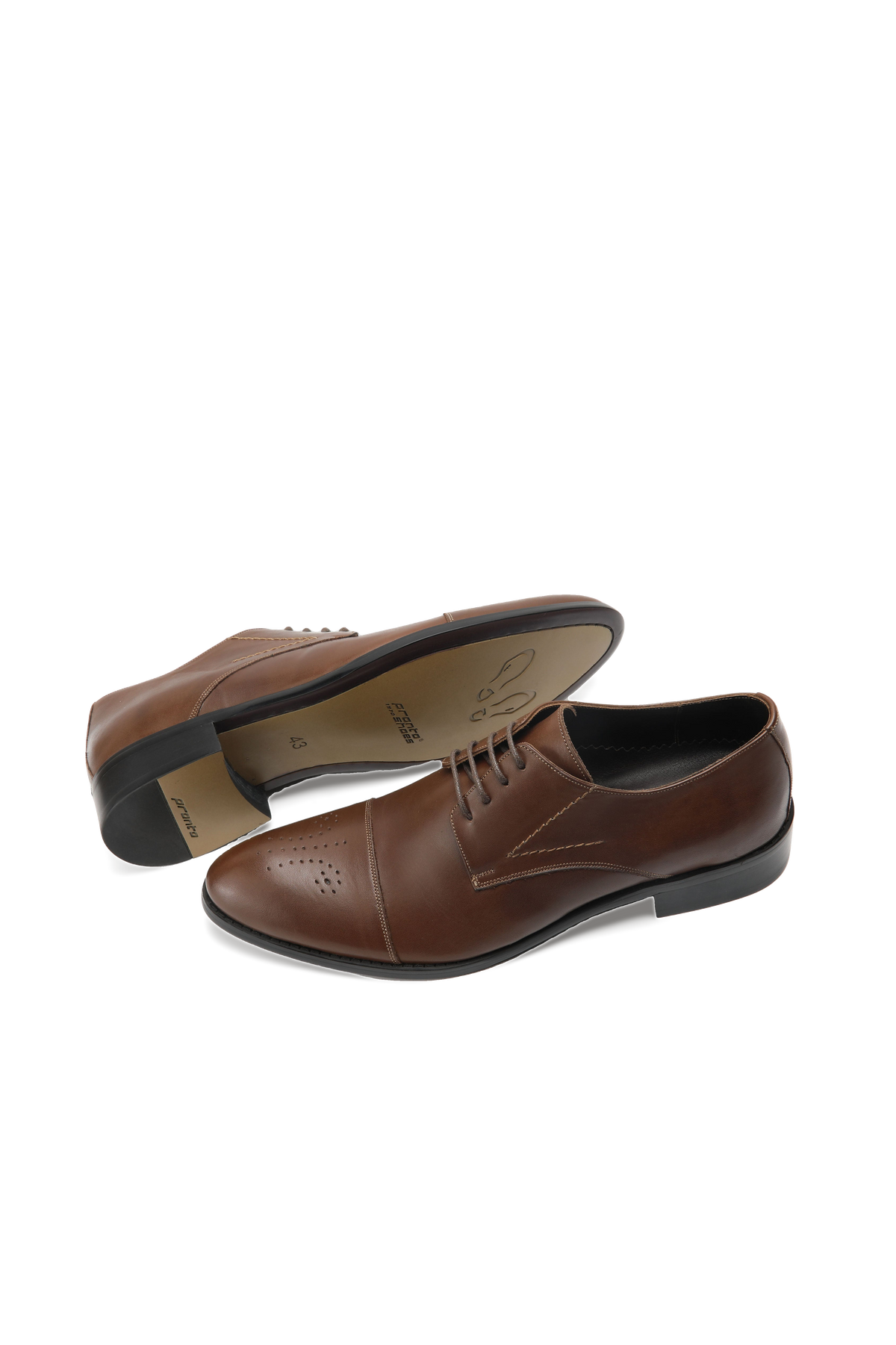 Cap toe derby